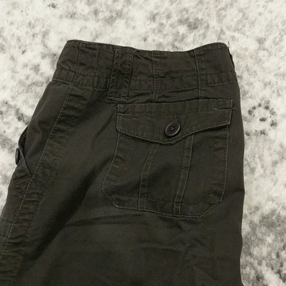 Dalia collection chocolate brown capris - Picture 2 of 6